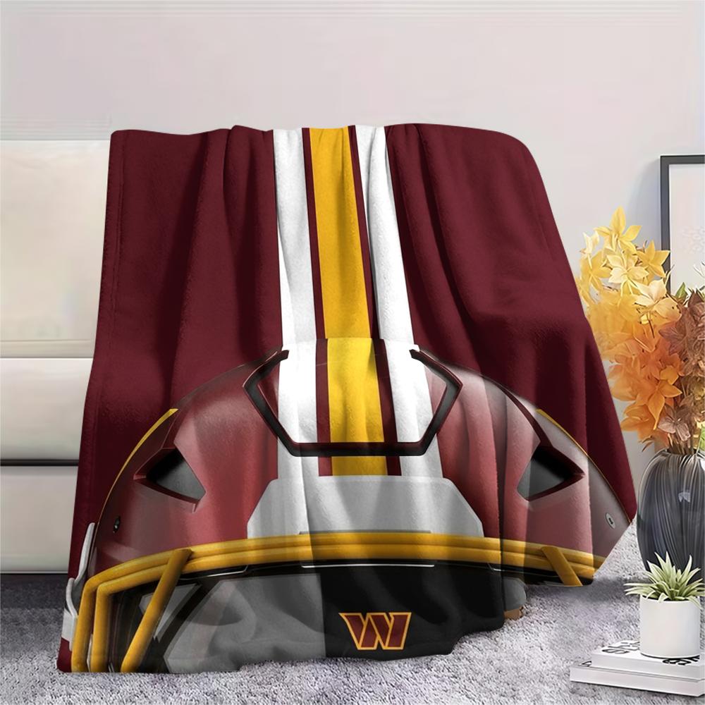 Washington Commanders Print Flannel Blanket, High quality Comfortable for All Seasons, Home Decor, Warmth and Comfort, Perfect for Christmas Gifts