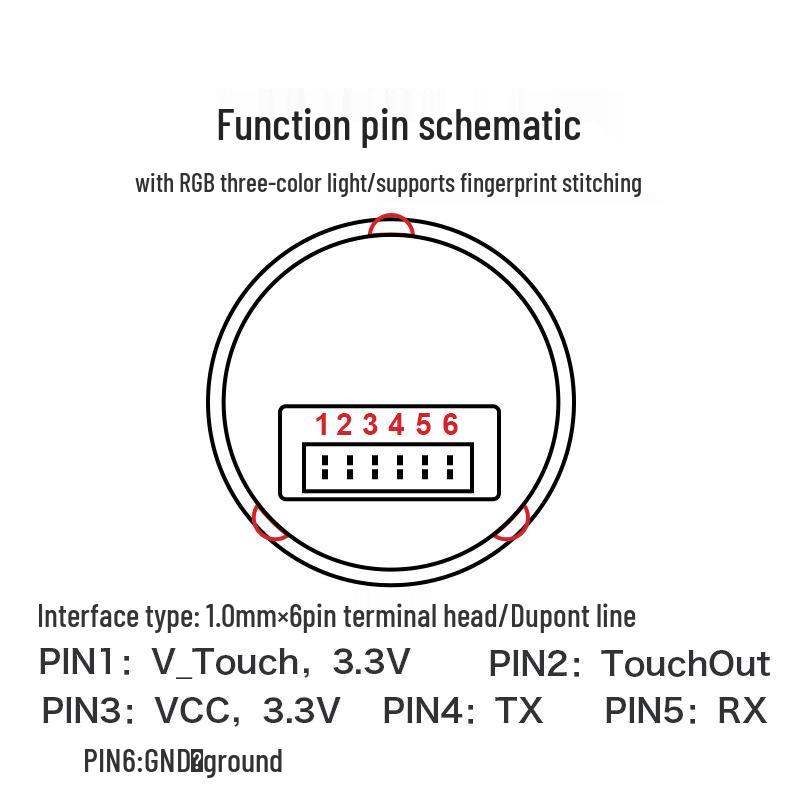 Hailynk ZW101 Low Power Capacitive Fingerprint Recognition Sensor