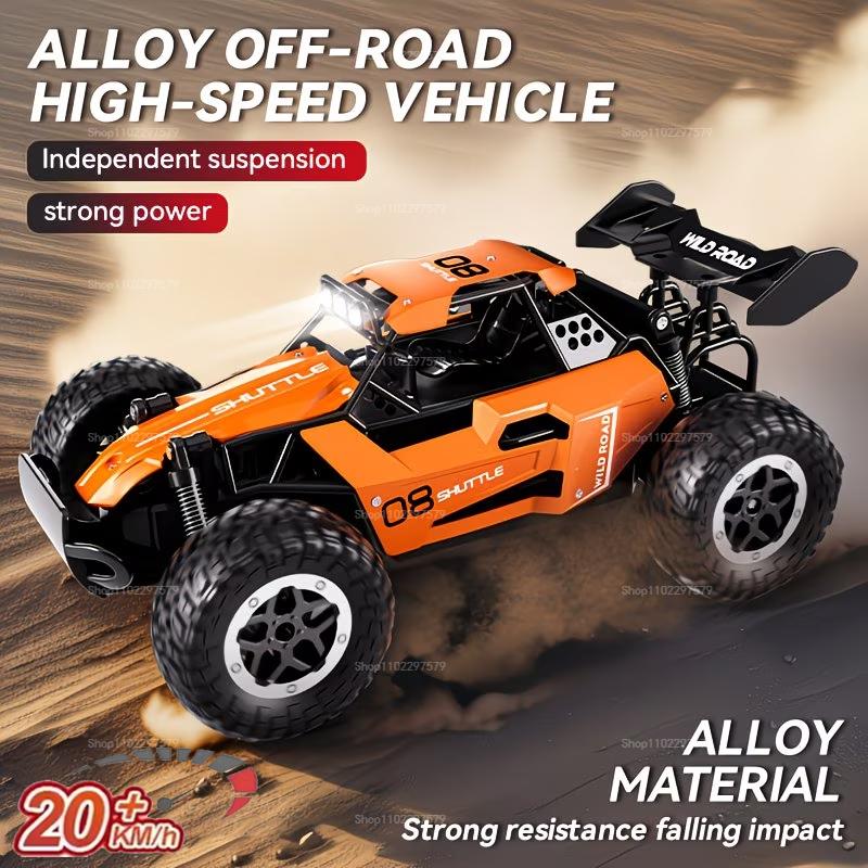2026 New Remote Control Car RC Cars 1:16 All Terrain Truck LED Lights Outdoor 2WD Off Road 2.4GHz High Speed 20Km/h Toy Gift Kid