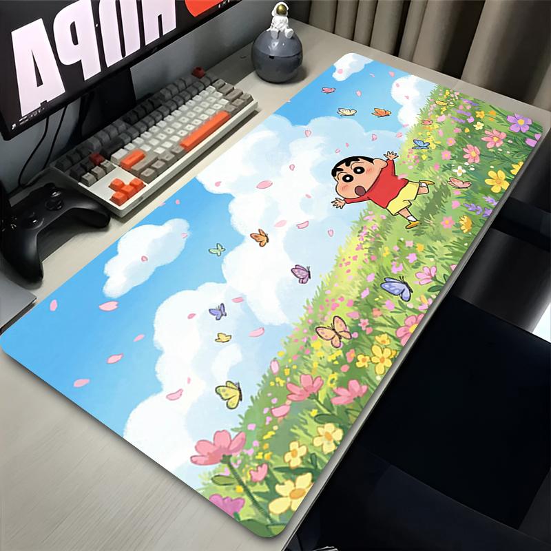 Mouse Pad C-Crayon Shin-chan Extra-large Cute Cartoon Non-slip Desk Pad Dorm Computer Keyboard Pad Rubber Mousepad