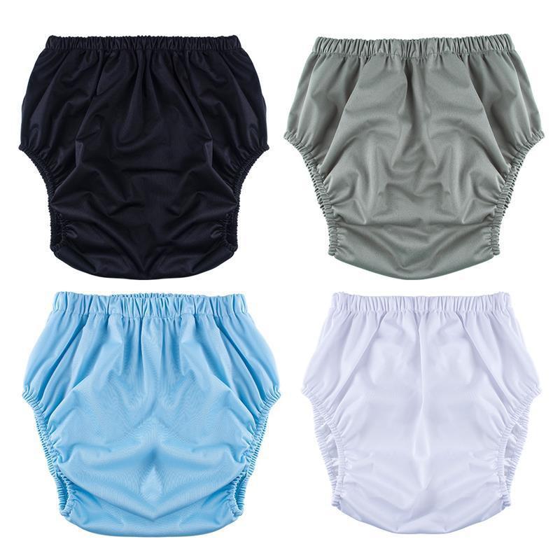 Reusable Adult Incontinence Pants Waterproof Leak-Proof Underwear Elderly Men Women Washable TPU Cover