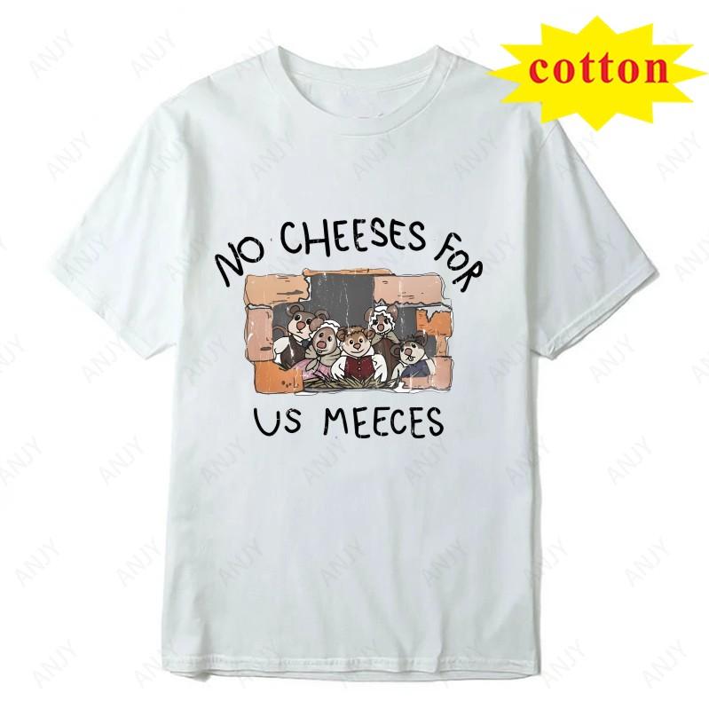 Ragdoll Christmas Carol Meme Printed Tshirt  No Cheeses For Us Meeces Fun Mouse Christmas Short Sleeved Street Top