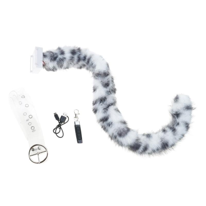 Faux Furs Wolf Foxes Cats Tail Electric Animal Tail Halloween Cosplay Fancy Dress Costumes Electric Movable Cats Tail