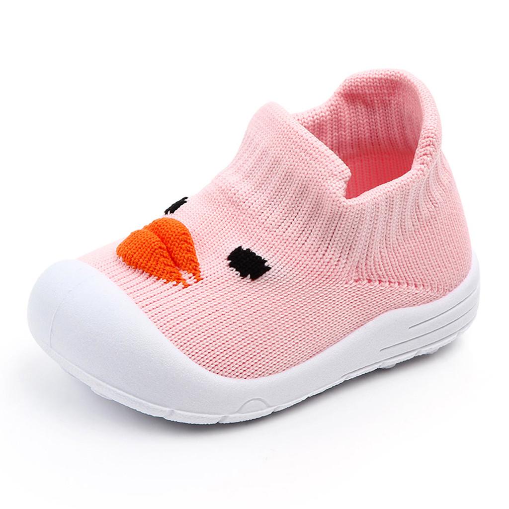 

Toddler Infant Baby Girls Boys Cartoon Mesh Soft Sole Sport Shoes 19 рожевий