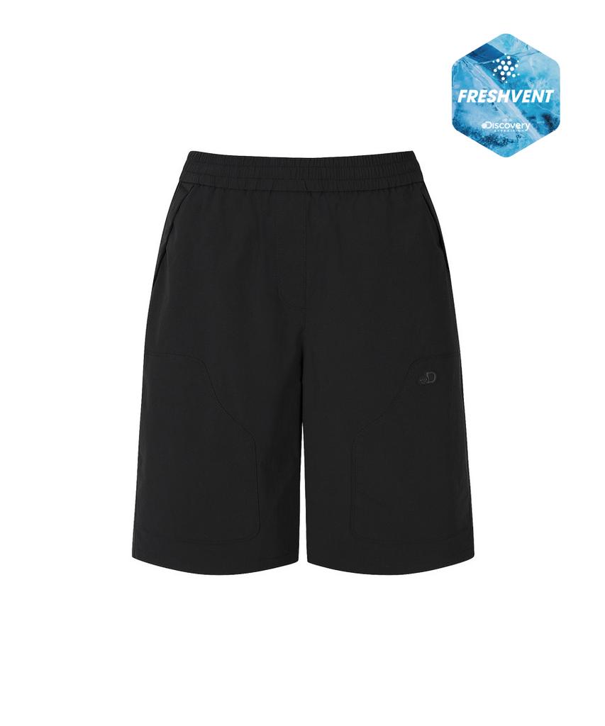 DISCOVERY EXPEDITION Women'S Freshvent Carpenter Bermuda Cargo Shorts (Black)