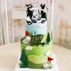 15Pcs Golf Cake Decorations Green Cake Topper Birthday Decorations for Golfers With Cart Flag Golf Balls for Men Sport