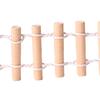 Mini Fairy Garden Fence 3.5x1.2" Miniature Wooden Decorative Picket Fence Building Model for Micro Landscape Dollhouse Accessories