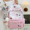 Schoolbag Japanese cute cartoon printed backpack female ins small fresh contrasting color primary and secondary school backpack casual backpack