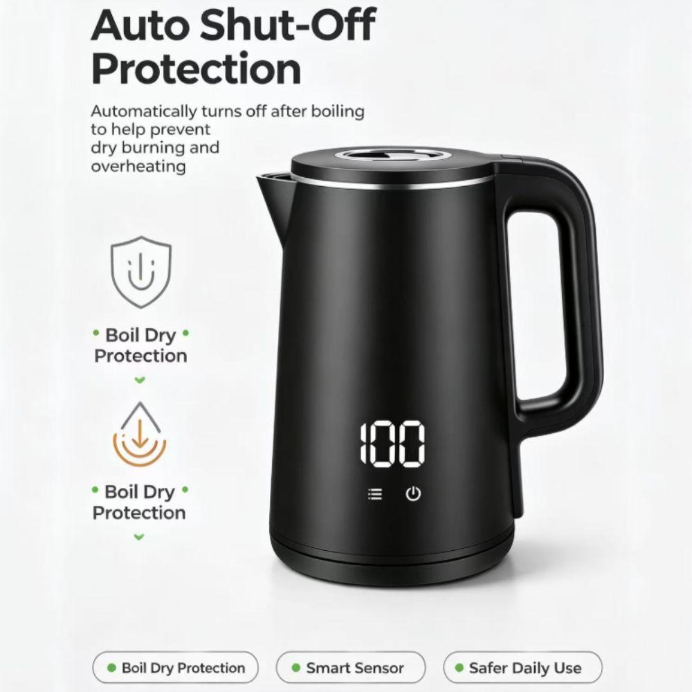 Digital Display Electric Kettle Temperature Settings Water Boiler Smart Kettle Coffee Making