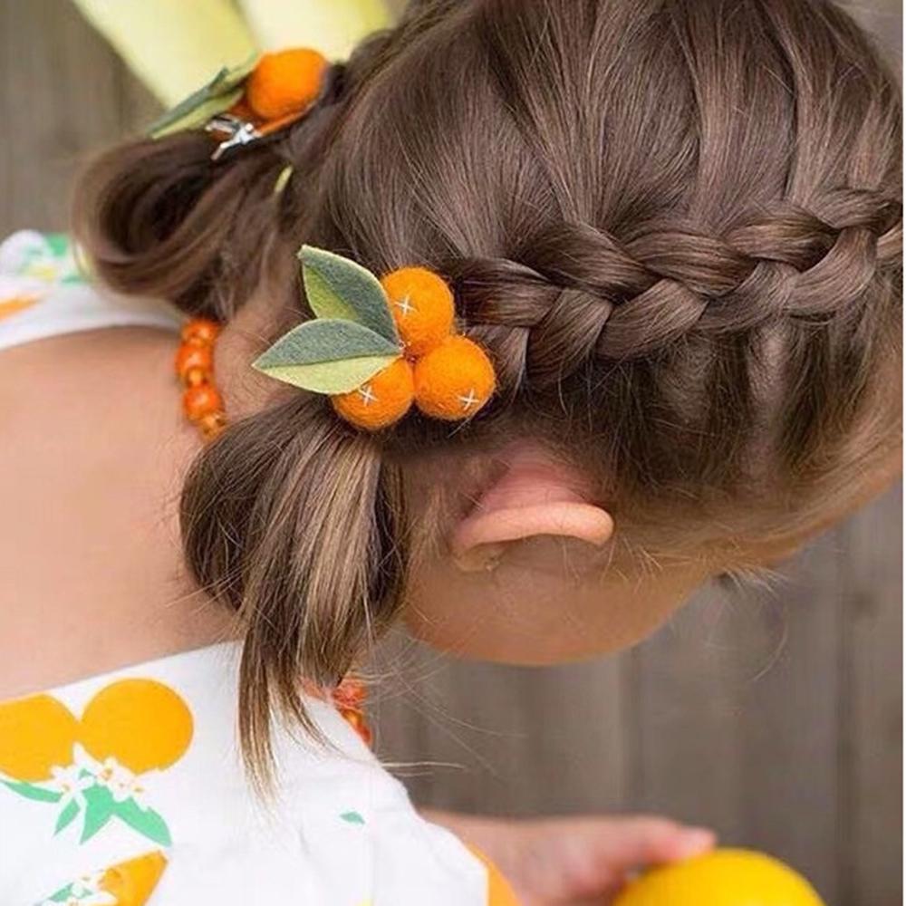 5PCS Lovely Fruit and Vegetable Design Hairpin Hair Clip Accessory For Women Kid