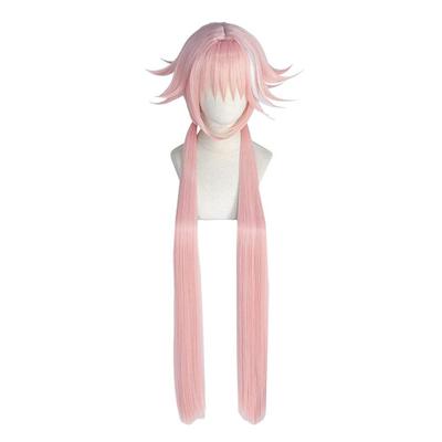 Astolfo Saber Third Stage Cosplay Wig with Net, Pink and White Mix, Heat-Resistant