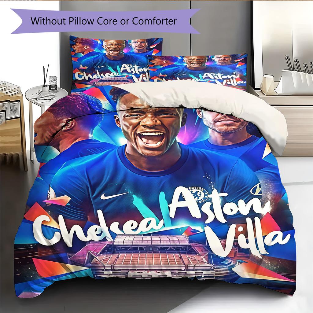 Pattern Bedding Quilt Set Quilt Cover Pillowcase Home Decoration Birthday Gift (1 * duvet cover + 2 * pillowcase, without core)