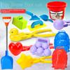 Plastics Christmas Tree Snowball Maker Clips Santa Clau Snow Sand Ball Making Molds  Winter Outdoor
