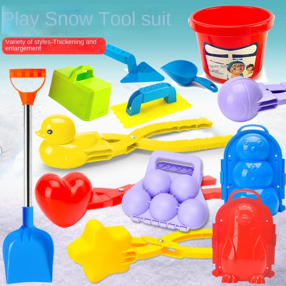 Santa Clau Christmas Tree Snowball Maker Clips Snow Sand Ball Making Molds  Kids Children