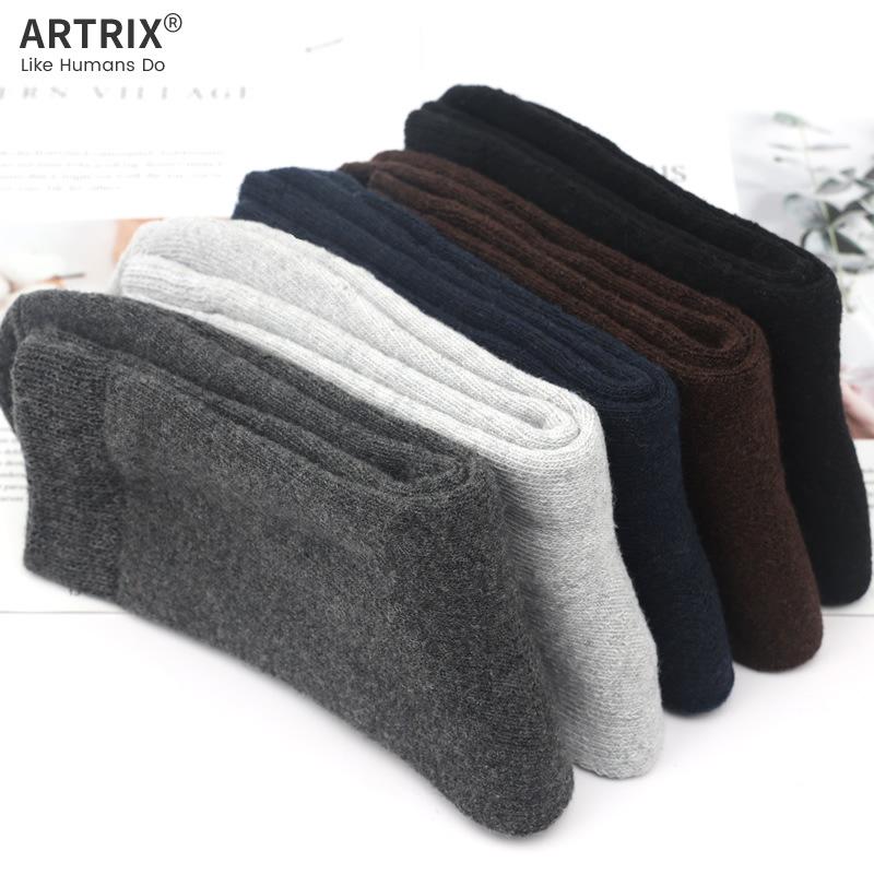 5 Pairs of Wool Socks, Double Thick Needle Socks, Cross Flower Women's Socks, Mid Tube Socks, Woolen Socks, Warm and Thick