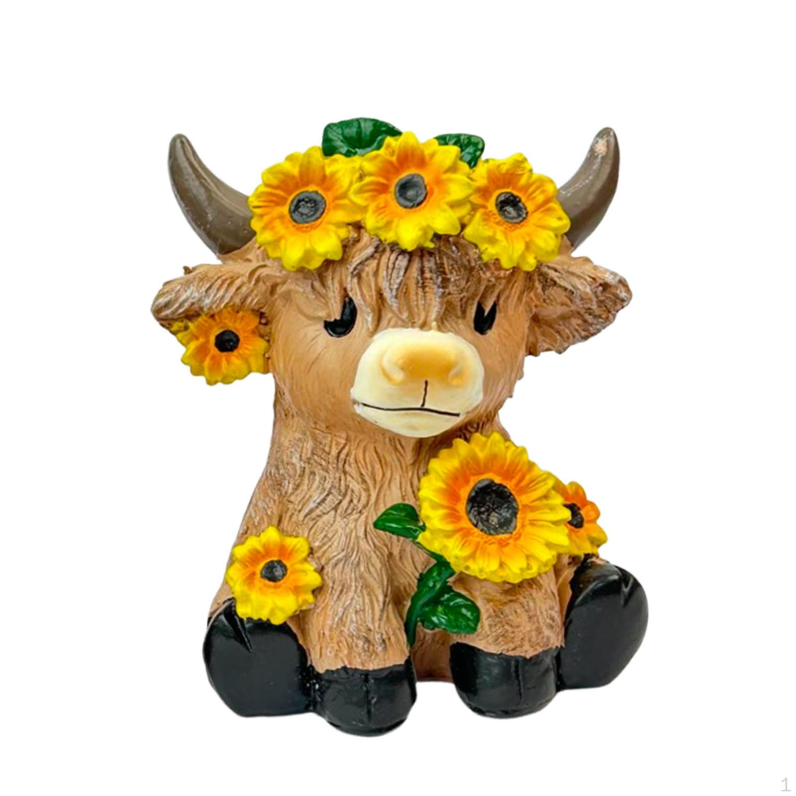 

Фигурка теленка цветочный горшок для домашнего декора и садоводства Style B