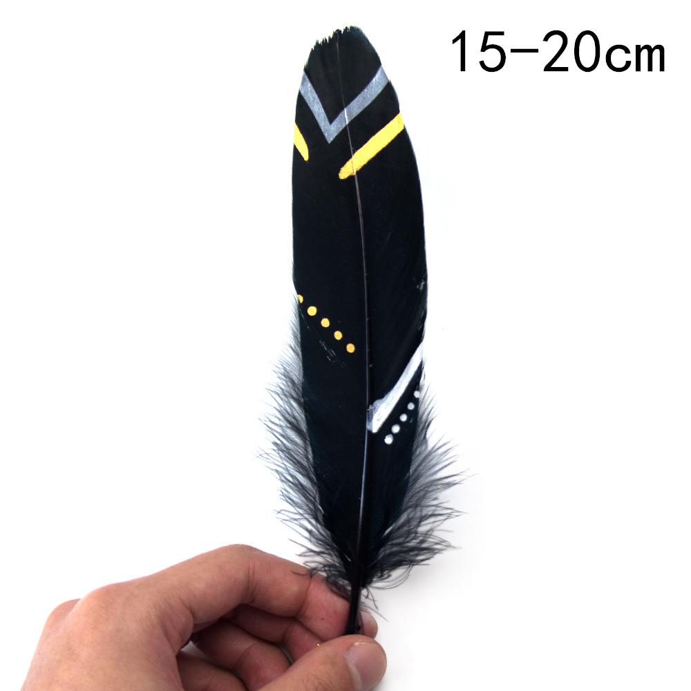 Black Gold Natural Goose Feathers For Needlework Dream Catcher Feather Crafts Jewelry Accessories Diy Decoration