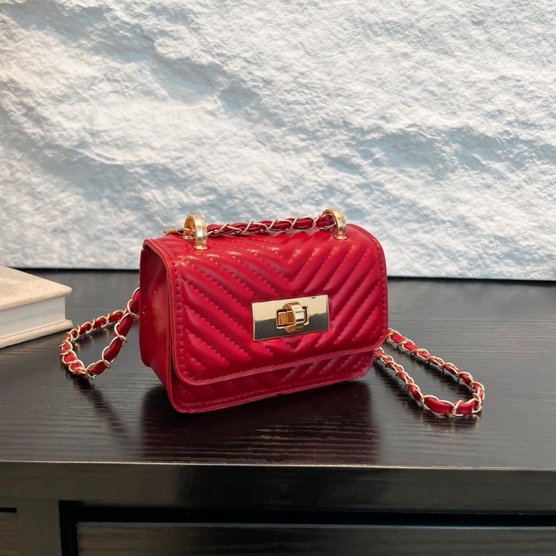 Módny trend 2025 Mini dámska štvorcová crossbody retiazková kabelka