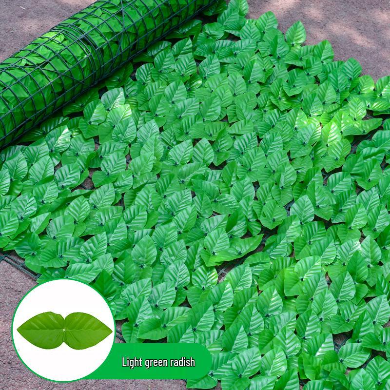 Artificial Green Plant Fence Vines & Ceiling Decoration Sunshade Net