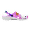 White Color Printed EVA Clogs Women Men Lightweight Breathable Garden Shoes Slip On Beach Pool Bathroom Home Sandals