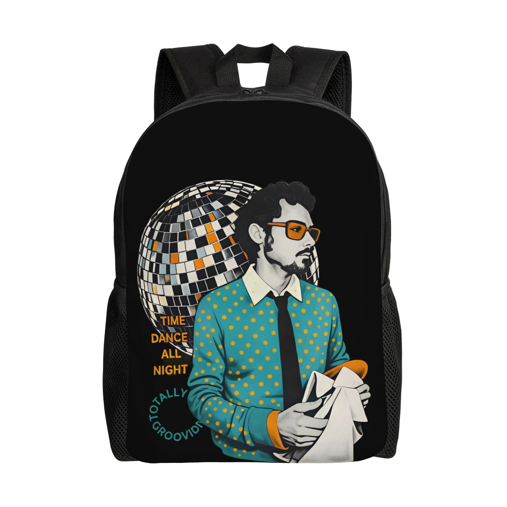 Kiss All the Time Rugzak Dames Heren Harrys Styles 2026 Print Rugzakken Polyester Esthetische Schooltassen Reizen Ontwerper Rugzak as picture