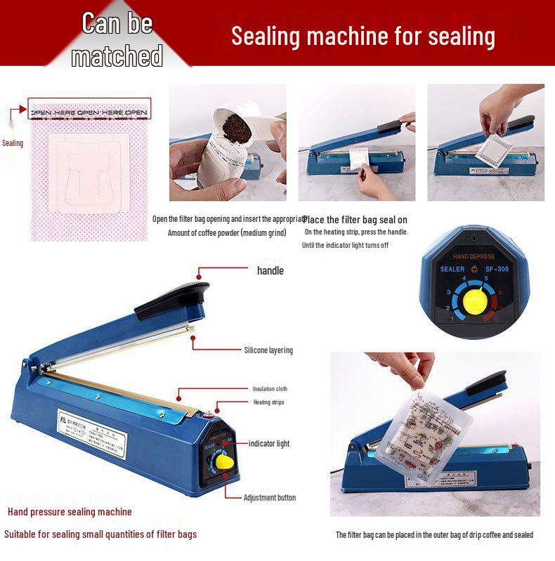 Zhanfei Drip Coffee Filter Bags - Japanese Material, Food-Grade, Drip-Style Coffee Filters