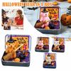 DIY Halloween Bear Gift Box Handmade Creativity Halloween Plush Toy Decoration Doll with Witcher Miniature Perfect