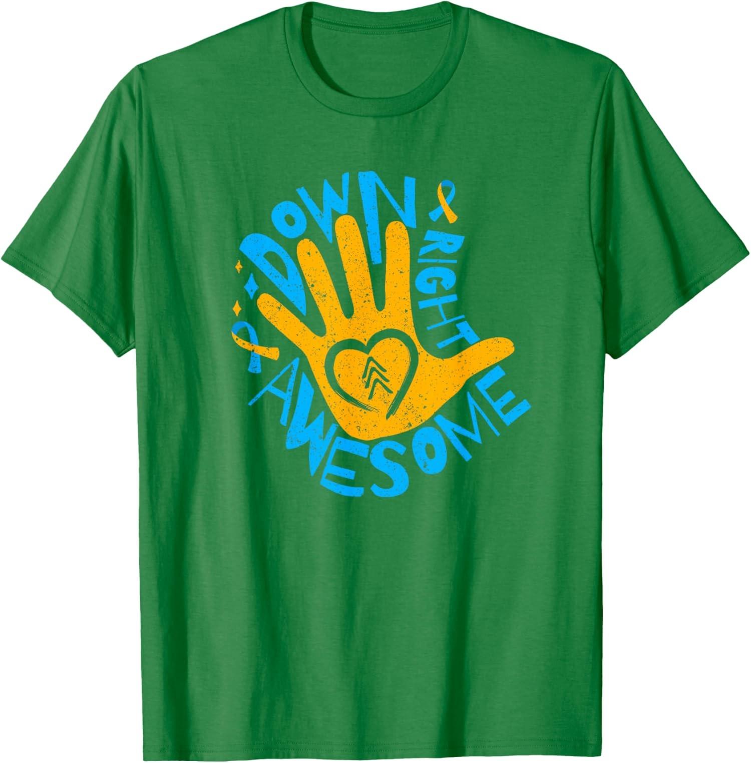National Down Syndrome Awareness Month Down Unisex T-Shirt S разноцветный