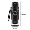 2-in-1 Tritan Sports Cup with Detachable 3-Speed Handheld Fan Transparent Leak Proof Cold Drink Bottle for Outdoor Gym Travel