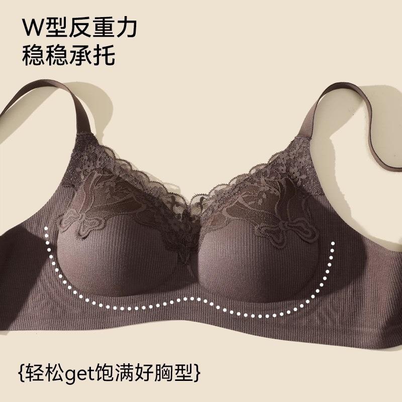 Women S Lace Thin Wirefree Backless Bra With Fixed Cups And Side Support