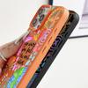 For iPhone 17 Pro Max Case Luxury Cartoon Fire Balloon Pattern Leather Texture Silicone Cover For iPhone 16 Pro Max 15 14 13 12 11 16E Air