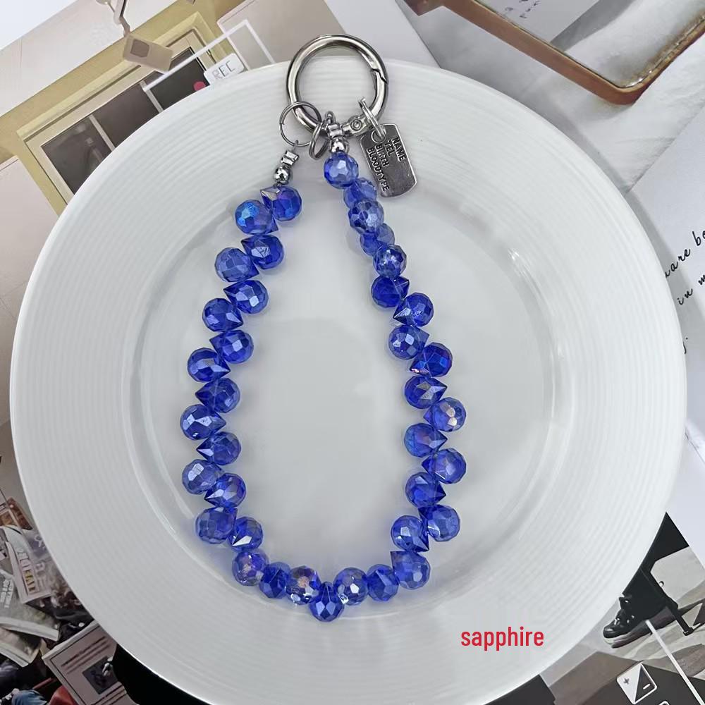 In Stock: Crystal Wrist Phone Strap with Charm Keychain Accessories