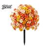Lifelike Faux Flowers for Every Season Artificial Fall Outdoors Fake Autumn Topiary Ball UV Resistant Mums with Ground Natural Looking Greenery