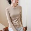 Modal Bottoming Shirt Women's New Women's Clothing Solid Color Round Neck Long-sleeved Shirt Autumn and Winter with Slim-fit Top