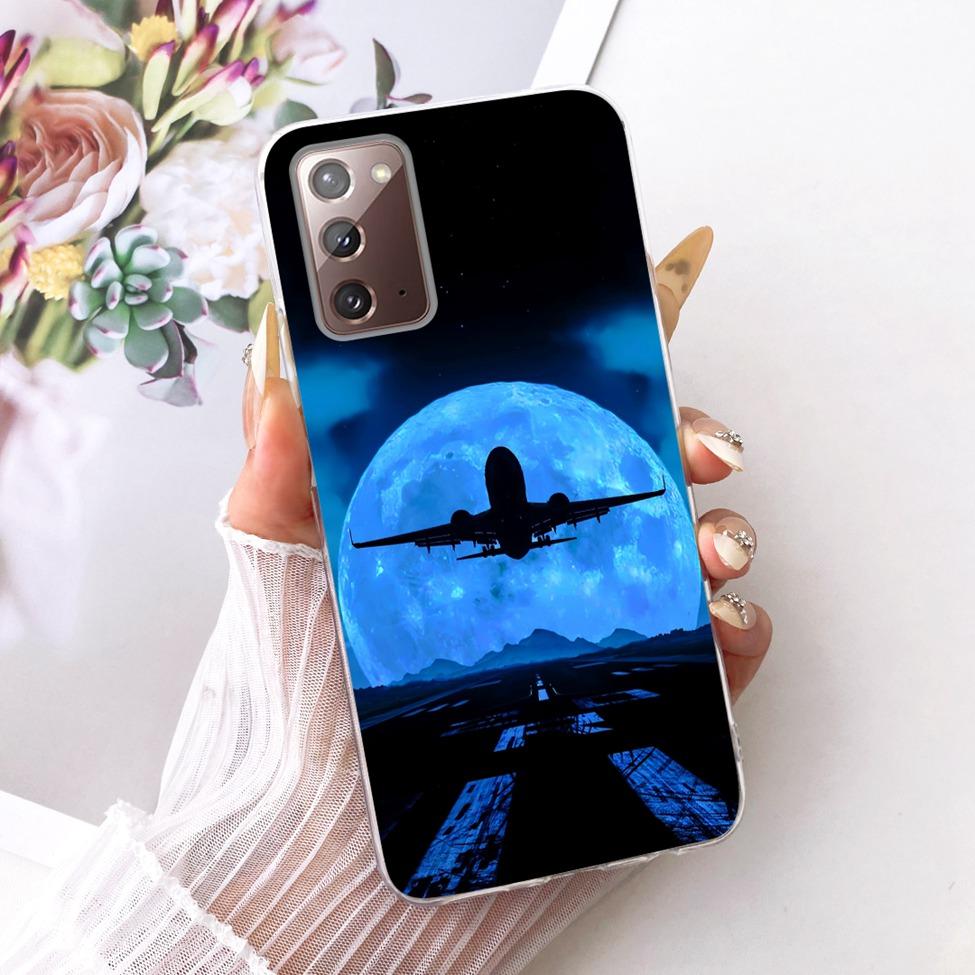 Clear For Samsung Galaxy Note20 5G Case Fashion Fashion Funny Cute Painted Cover For Samsung Note20 5G SM-N981B SM-N981W Casing
