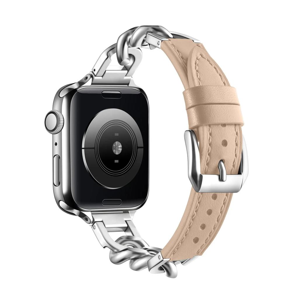Kovový kožený řemínek pro Apple Watch řemínek 45 mm 44 mm 42 mm 41 mm 40 mm 49 mm 38 mm pro Iwatch Ultra2 9 8 7 6 5 4 SE Vyměnit náramek