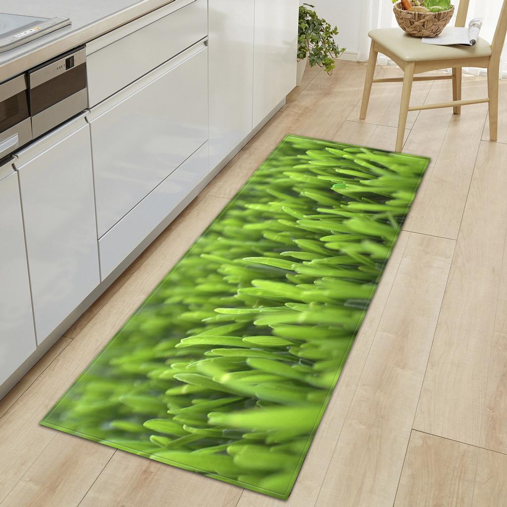 Fresh Absorbent Non-Slip Door Mat Toilet Kitchen Floor Mat Bedroom Living Room Carpet