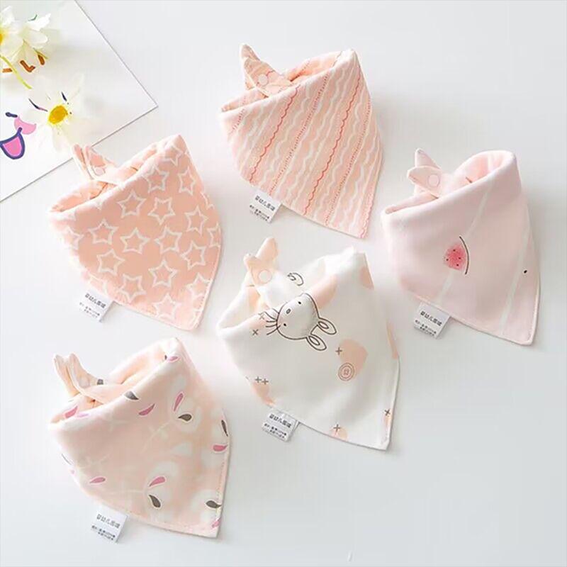 Unisex Triangle Baby Bibs: Pure Cotton, Waterproof, Super Soft, Double Snap, Scarf Wrap