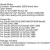 Motor Starter For Suzuki GSF250 VS/S Bandit GSX250 GSXR250 CJ (GJ72A) 1988