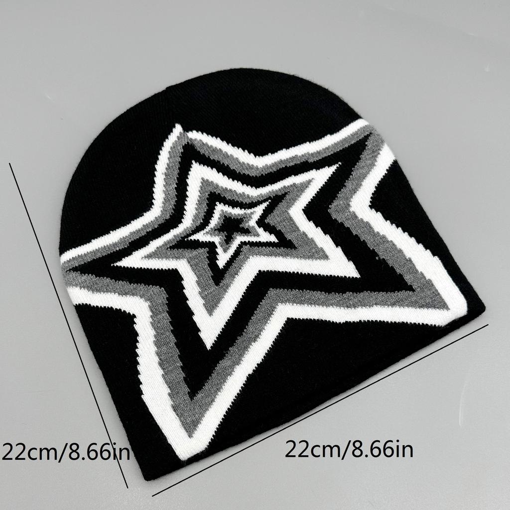 Unisex Knitted Beanie Soft Acrylic Warm Daily Casual Hip Hop Hat Good Stretch Y2K Cap for Men And Women Winter Autumn