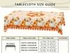Autumn Pumpkins Daisy Floral Rectangle Tablecloth Wedding Decoration Fall Harvest Thanksgiving Theme Table Cloth For Table Decor