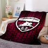 Clermont Foot Print Flannel Blanket High Quality Warm Comfortable Cover for All Seasons Perfect for Gifts Home Decor