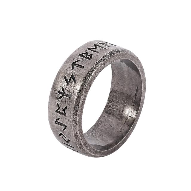 

Модный стиль для мужчин, двойные буквы, рунические слова, Один, скандинавский викинг, амулет, ретро-кольца, ювелирные изделия 10