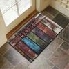 Stone Wood Grain Pattern Entryway Door Mat Non-Slip Footmat Rug Home Decoration Welcome Carpet Indoor Outdoor Floor Mat