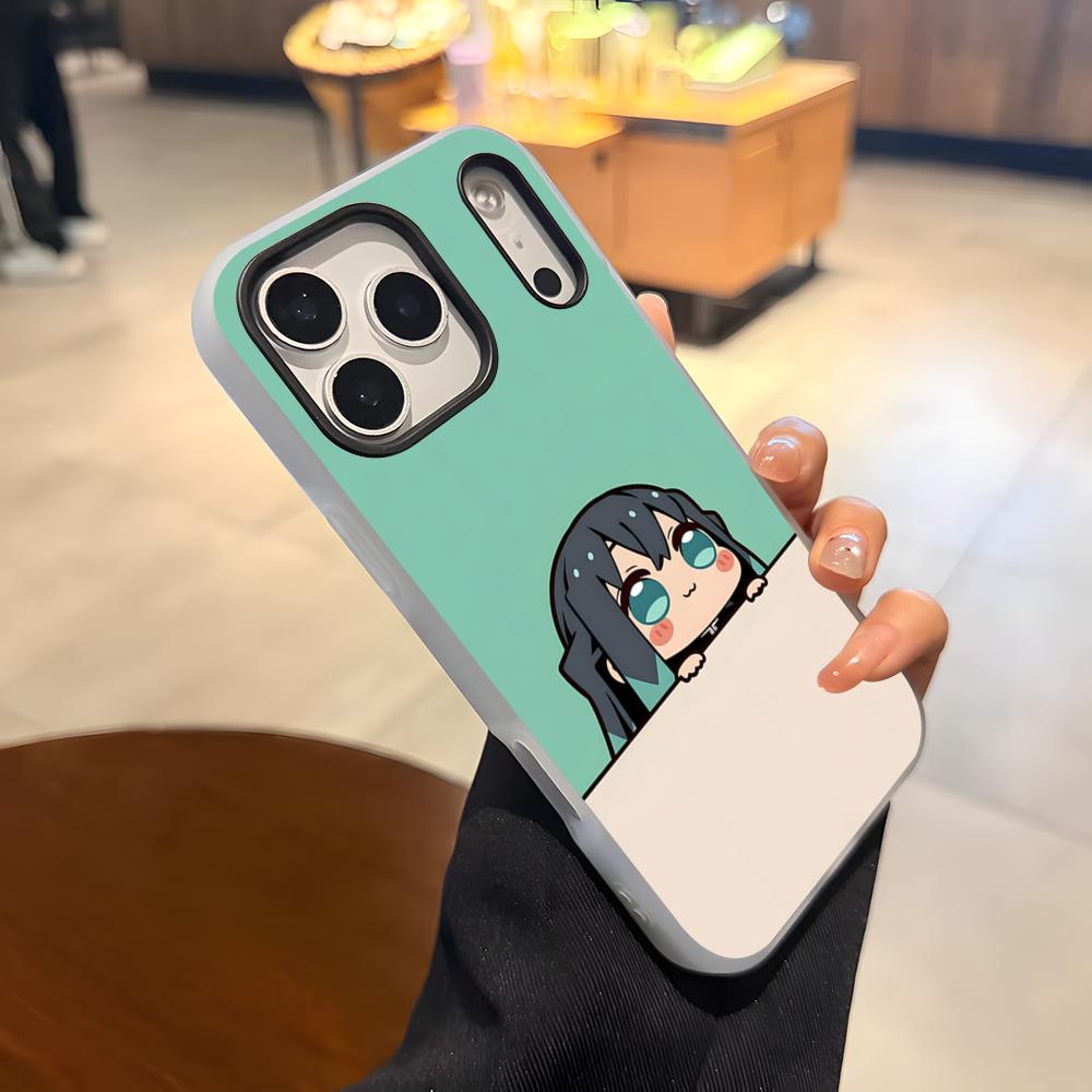 Anime Muichiro Tokito Phone Case For IPhone 17 Air 16 E 15 14 Plus 13 12 11 Pro Max Jelly 2 In 1 Protective Case