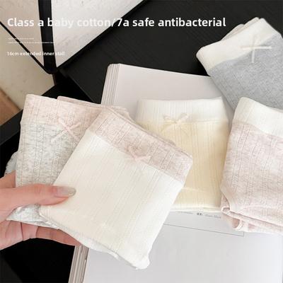 Ladies Spring and Autumn Comfortable Antibacterial Breathable Non Trace Skin Friendly Cotton Briefs