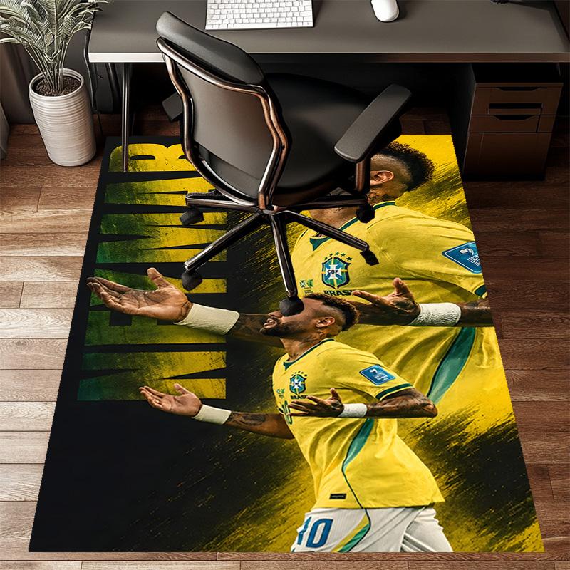 1pc Neymar Design Printed Area Rug Carpet for Bedroom Living Room Home Decor Rugs Mat Non Slip Mat Rug for Bedside