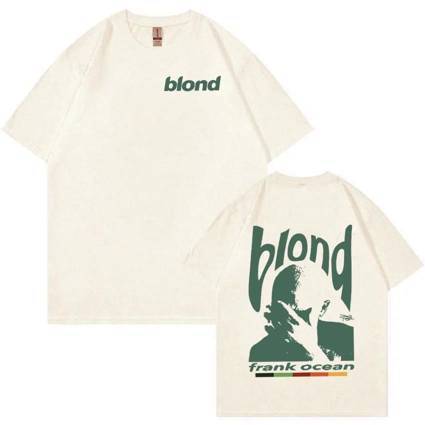 

Rapper Frank Retro Graphic T Shirt Unisexs Women Hip Hop Ocean Album Clothing TShirts Y2k Unisex Blond Fashion Tshirt Tops 4XL