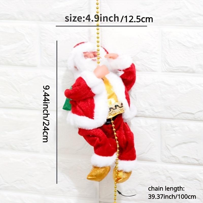 Electric Christmas Ball Climbing And Rope Climbing Elderly Man