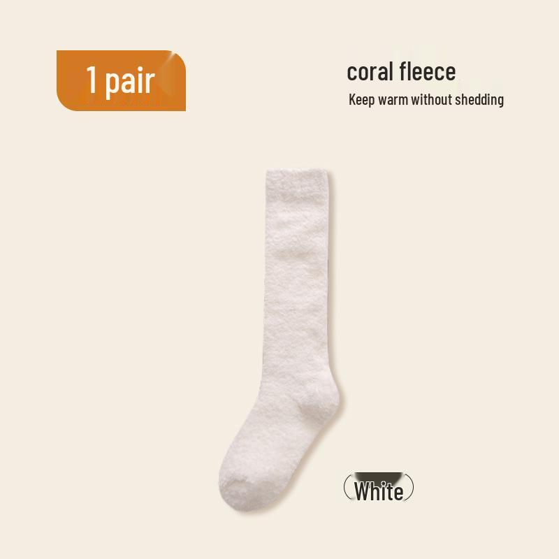 Women's Winter Cozy Plush Mid-Tube Socks - Thick, No-Shed, and Perfect for Home or Sleep